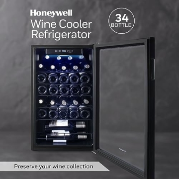 Honeywell 34 Bottle Wine Cooler with Digital Temperature Control