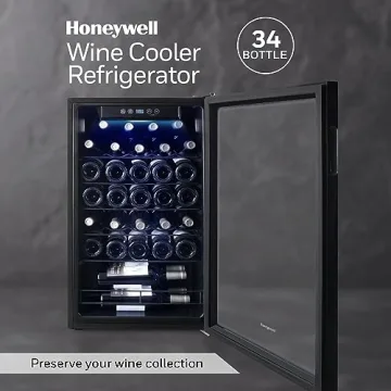 Honeywell 34 Bottle Wine Cooler with Digital Temperature Control