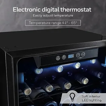 Honeywell 34 Bottle Wine Cooler with Digital Temperature Control