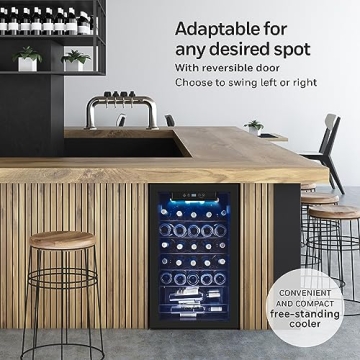 Honeywell 34 Bottle Wine Cooler with Digital Temperature Control