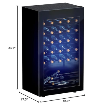 Honeywell 34 Bottle Wine Cooler with Digital Temperature Control