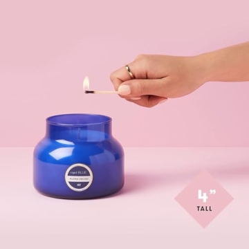 Capri Blue Signature Jar Candles - Long Lasting Soy Wax Blend - Luxury Tropical Scented Candles - Comes in Blue Decorative Glass Jar (Aloha Orchid, 19 oz)