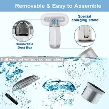 Cordless Mattress Vacuum Cleaner with Powerful Suction