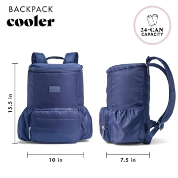 Fit & Fresh Stylish Insulated Backpack Cooler for Women
