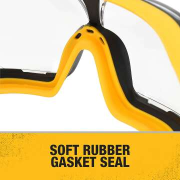 Clear Anti-Fog DEWALT Safety Goggles DPG84