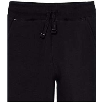 Amazon Essentials Boys and Toddlers' Fleece Joggers, Sweatpants, Medium, Black