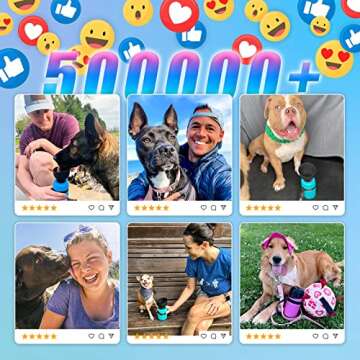 lesotc Portable Dog Water Bottle, Dog Travel Water Bottle, Leak Proof Dog Water Bowl Dispenser, Collapsible Pet Water Bottles for Dogs Essentials, Walking, Hiking Gear, On The Go, Traveling, BPA Free