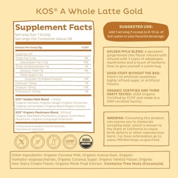 KOS Golden Mylk Superfood Latte Powder for Wellness