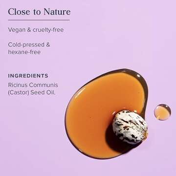 HERITAGE STORE Black Castor Oil Nourishing Hair Treatment - Deep Hydration for Hair Care, Skin Care, Lashes and Brows - Great for Locs and Natural Hair, Traditionally Roasted, Vegan, Hexane Free, 8oz