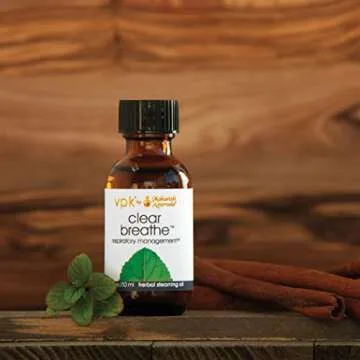 Maharishi Ayurveda - Clear Breathe Respiratory Management Herbal Steaming Oil | Natural Inhalant with Eucalyptus Fennel & Clove | Soothe Your Respiratory Tract & Breathe Easy (1oz - 30ml)