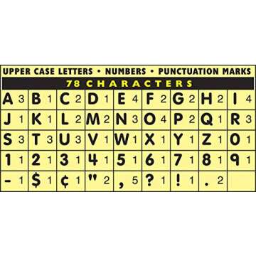 Pacon® PAC51620 Self-Adhesive Letters - Removable, Repositionable, Reusable, 4", Black, 78 Pieces