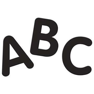 Pacon® PAC51620 Self-Adhesive Letters - Removable, Repositionable, Reusable, 4", Black, 78 Pieces