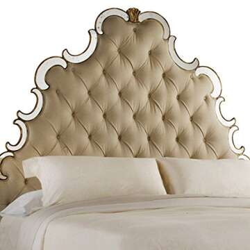 Luxurious Hooker Furniture Queen Bed in Flax Fabric