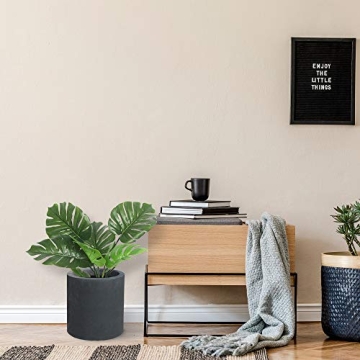 Kante Modern Round Concrete Planter Set for Indoor Outdoor