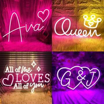 Custom Neon Sign for Unique Wall Decor and Gifts