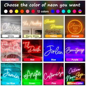 Custom Neon Sign for Unique Wall Decor and Gifts