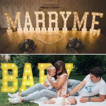 Foaky 4FT Marquee Letters for Stunning Party Decor