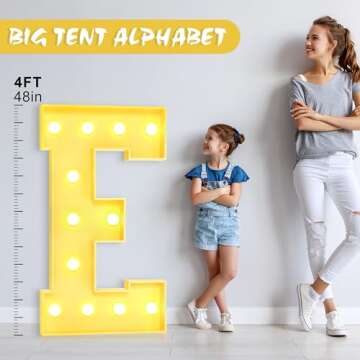 Foaky 4FT Marquee Letters for Stunning Party Decor