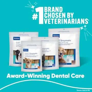 C.E.T. Enzymatic Oral Hygiene Chews for Dogs - Plaque & Tartar Control - Single Layer Beefhide with Exclusive Dual-Enzyme System & Tasty Chicken Flavor - Easy to Give Dog Dental Chew