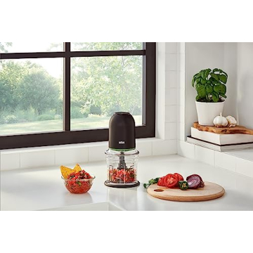 Braun CH3012BK EasyPrep™ Mini Food Processor, 4 cup, Black