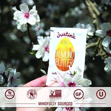 Justin's Honey Almond Butter Squeeze Packs, 10 Pack