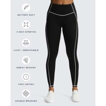 Aoxjox High Waisted Athletic Leggings for Women