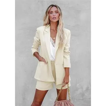 Stylish LCRRRN Women's Casual Business Blazer