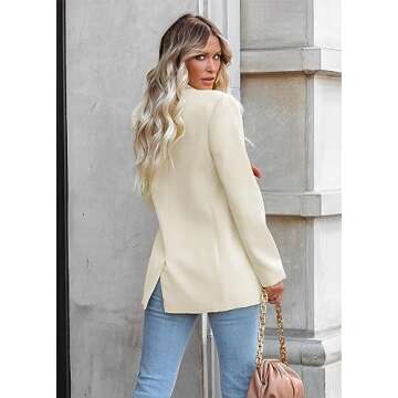 Stylish LCRRRN Women's Casual Business Blazer