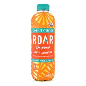 ROAR Complete Hydration Organic Variety Pack - Electrolyte Drinks Loaded with Vitamins C, B5, B12 - Hydrating Beverage Non-GMO, Gluten-Free - 12 pc
