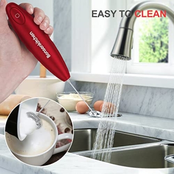 Bonsenkitchen Handheld Milk Frother for Perfect Foam