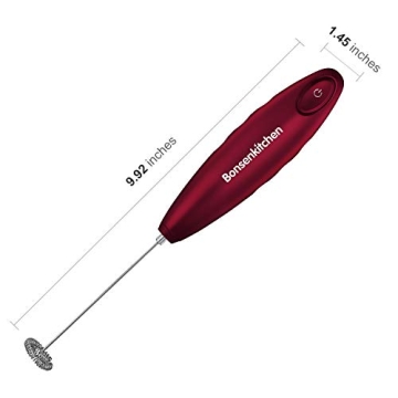 Bonsenkitchen Handheld Milk Frother for Perfect Foam