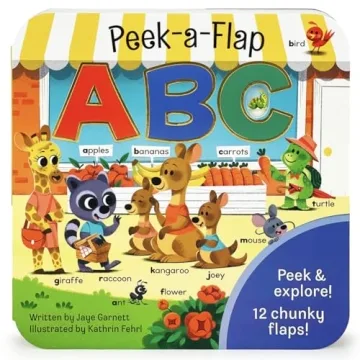 Peek-a-Flap ABC - Lift-a-Flap Board Book for Curious Minds and Little Learners; Toddlers & Kids Earl...