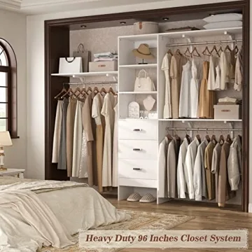 Armocity 96 Inch Closet System - Stylish and Durable Organizer