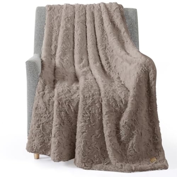 UGG Adalee Faux Fur Reversible Throw Blanket 70"x50"