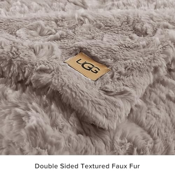 UGG Adalee Faux Fur Reversible Throw Blanket 70"x50"