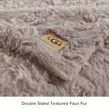 UGG Adalee Faux Fur Reversible Throw Blanket 70"x50"