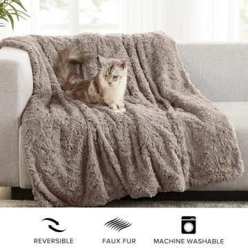 UGG Adalee Faux Fur Reversible Throw Blanket 70"x50"