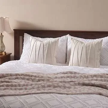 Top Finel 24x24 Decorative Velvet Pillow Covers Pack of 2