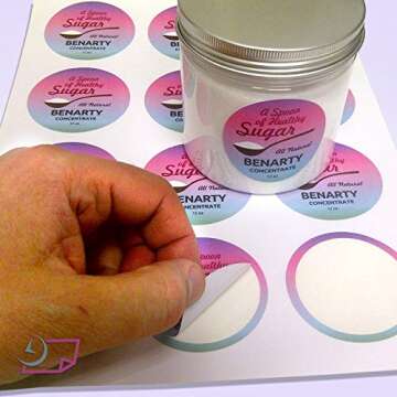 NextDayLabels Round Printer Labels – Strong, Versatile Stickers