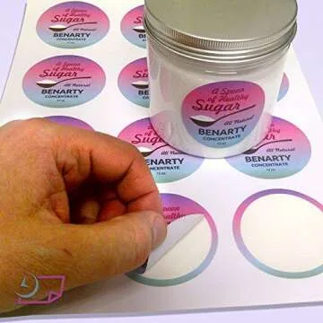 NextDayLabels Round Printer Labels – Strong, Versatile Stickers