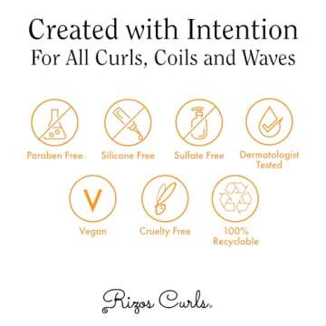 Rizos Curls Nourish Oil, Moisturize & Soften, Smooth & Shine for Frizz Free Hair, Lightweight and Quickly Absorbs, Improves Hair, Scalp & Skin with Vitamin C, For All Hair Types 1a - 4c, 1 oz