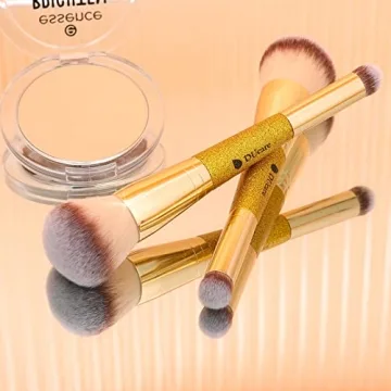 DUcare Double Ended Foundation & Concealer Brush for Flawless Makeup