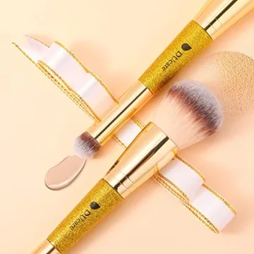 DUcare Double Ended Foundation & Concealer Brush for Flawless Makeup