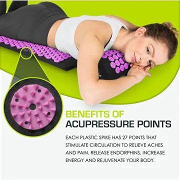 ProsourceFit Acupressure Mat Set for Pain Relief and Relaxation