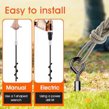 Heavy Duty Ground Anchors for Tents and Outdoor Uses
