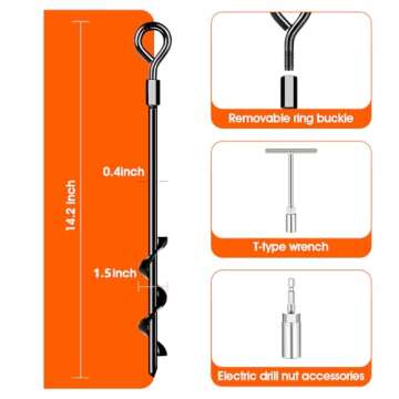 Heavy Duty Ground Anchors for Tents and Outdoor Uses