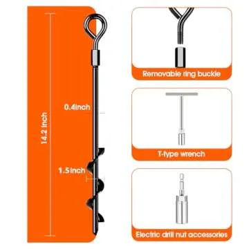 Heavy Duty Ground Anchors for Tents and Outdoor Uses
