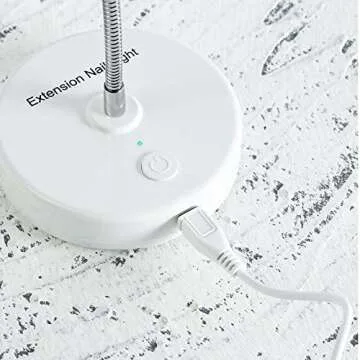 YIZHUO UV Light for Nails Gel UV Led Nail Lamp Led UV Led Nail Lamp Gel X Lamp Portable Rechargeable GooseNeck Nail Dryer Nail Lights for Semi Cured Gel Nail Strips