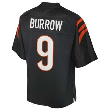 NFL PRO LINE Men's Joe Burrow Black Cincinnati Bengals Replica Jersey