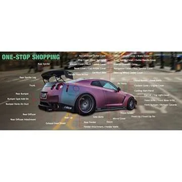 EPR Carbon Fiber for Nissan GTR R35 2013 Version VARYS Style Rear Under Skirt Side Air Shroud (Only for 2013 Ver Under Skirts) Pair